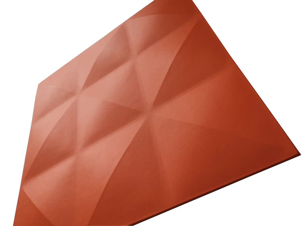 15mm Thickness 3D Leather Wall Panel for Interior Wall Decoration