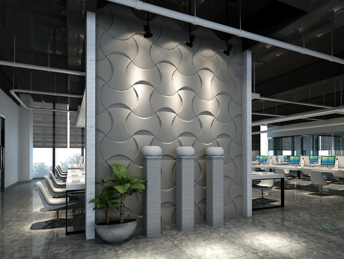 3d leather wall panel--Coco Chanel (4)