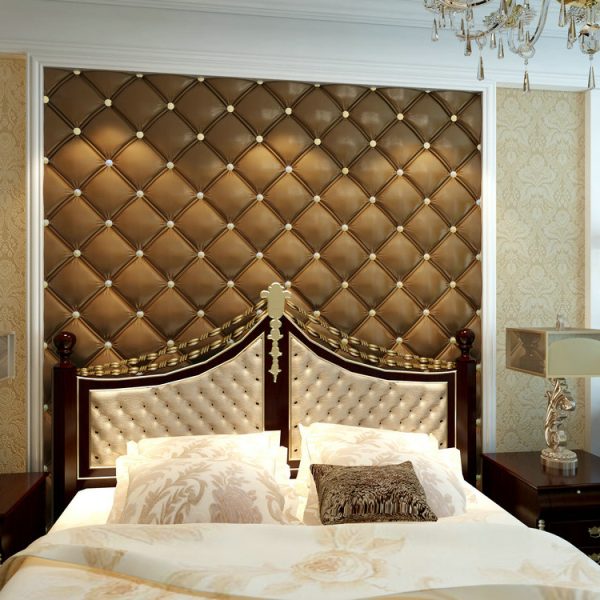 3D Wallpaper Pink Background Wall Panel