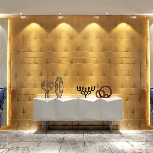 High Quality Royal Purple Fire Retardant 3D Wall Panel
