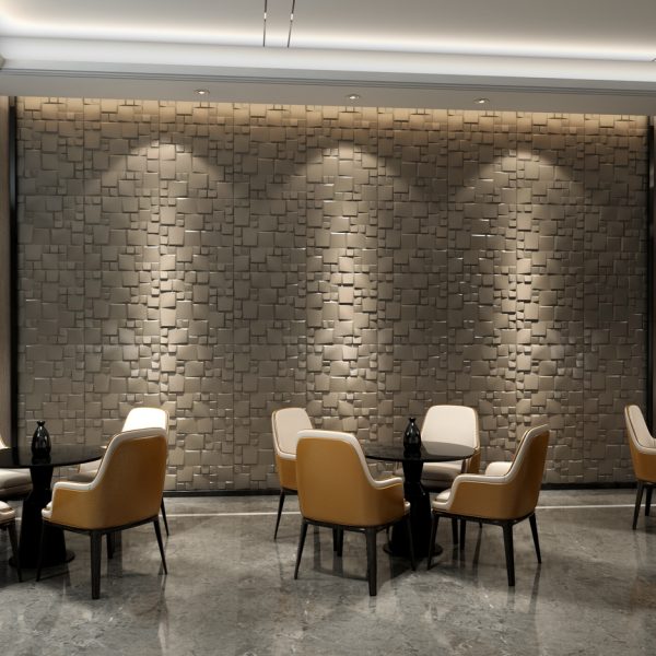 Zero Formaldehyde Orange Decorating 3D Wall Panel