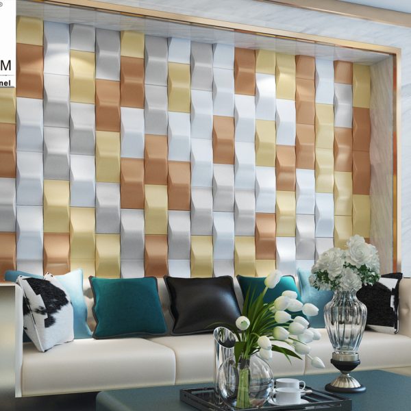 Pu Foam White Indoor 3D Mosaic Tile