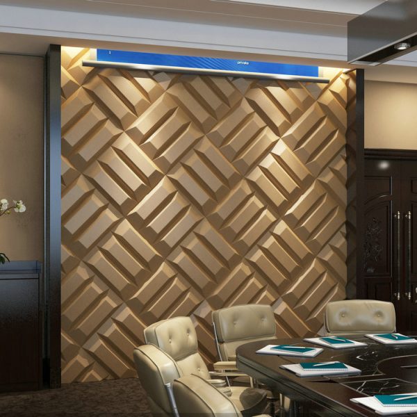 PU Fabrics Napa Leather Yoga 3D Wall Panel