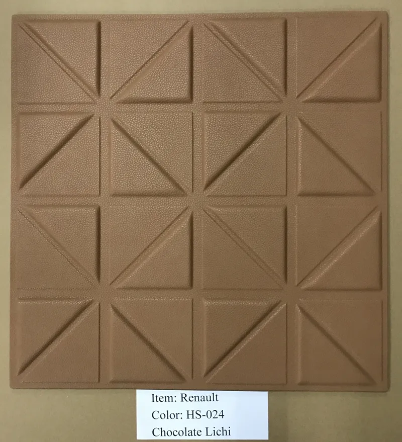 Chinese Made Leather Wall Paper Living Room 3D Wall Panel