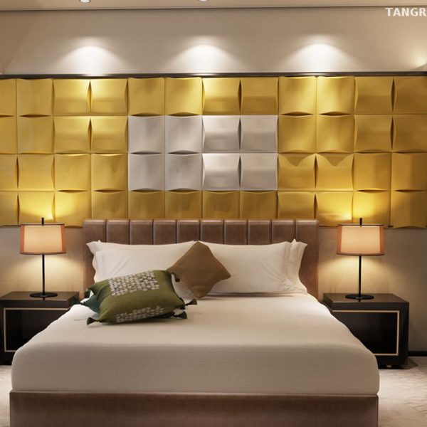 Acoustic White Indoor 3D Wall Panel