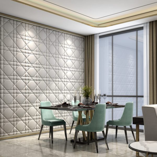 Dior Plus Luxury Peel Stick Wallpaper with Suede Embossed Panel