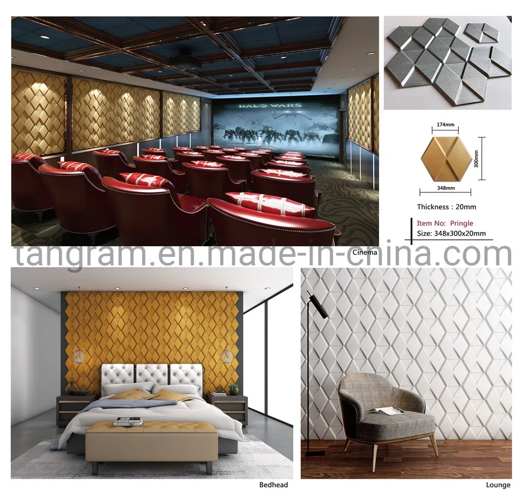 Hexagon Mosaic Tiles, Mosaic Wall Panel, 3D PU Foam Panel