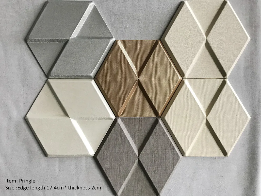 Hexagon Mosaic Tiles, Mosaic Wall Panel, 3D PU Foam Panel