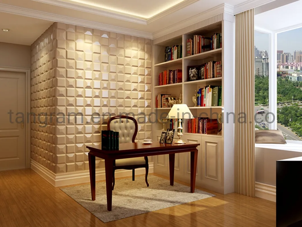 Moisture Proof Soundproof Acoustic Wall Tiles 3D Leather Wall Panel