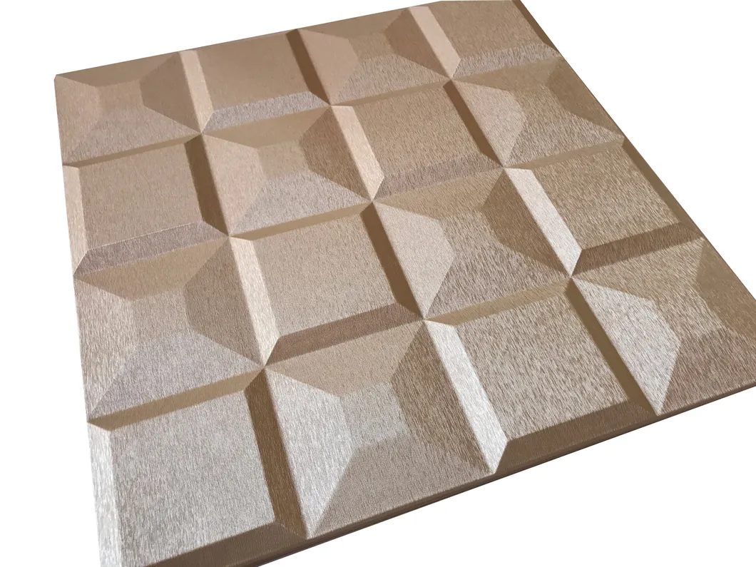 Moisture Proof Soundproof Acoustic Wall Tiles 3D Leather Wall Panel