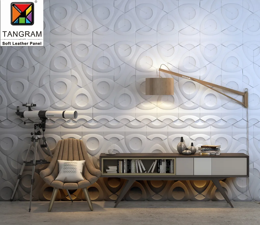Mosaic Wall Art Mosaic Combination 3D Leather Wallpaper mosaic