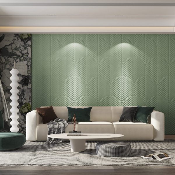 Indoor Wall Decoration Soundproof 3D Faux Leather Wall Panel Self Adhesive Wall Tile