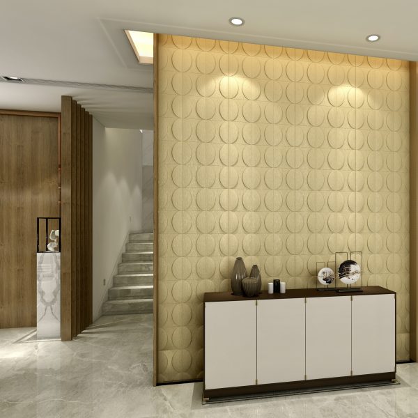 TAIJI Self Adhesive Leather Wall Panel Waterproof Fireproof Hotel Eco-Friendly Decorative Cladding Board