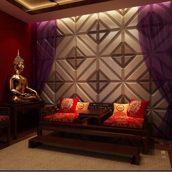 Bio Material Textured Indoor 3d Wall Panel