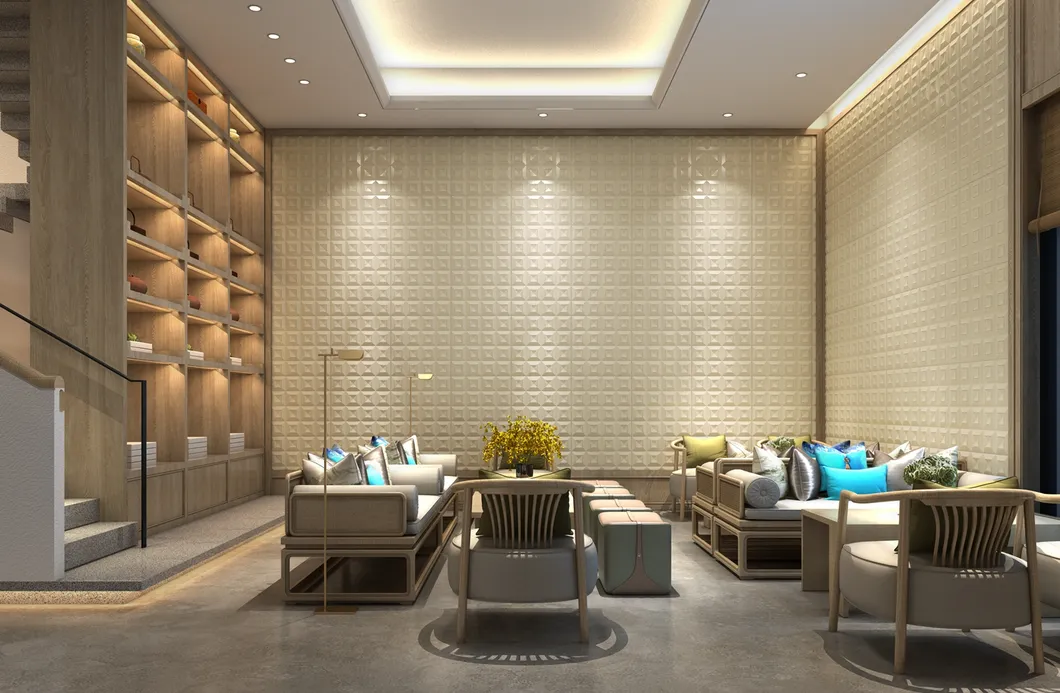 Wall System Decorative Material 3D Wall Coating Soundproof Leather Wallpaper