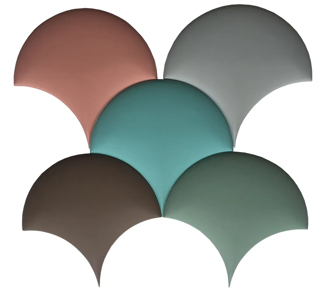 Waterproof Interior Construction Material PU Leather 3D Mosaic Wall Covering