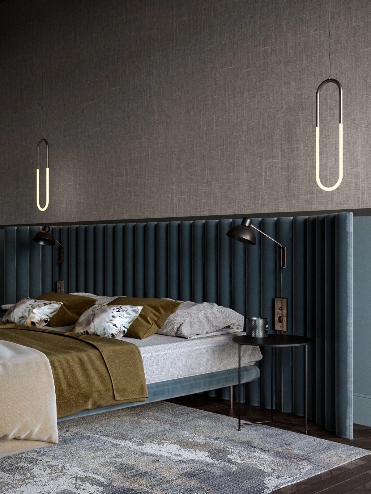 bedroom wall decoration Headboard--Castle (3)