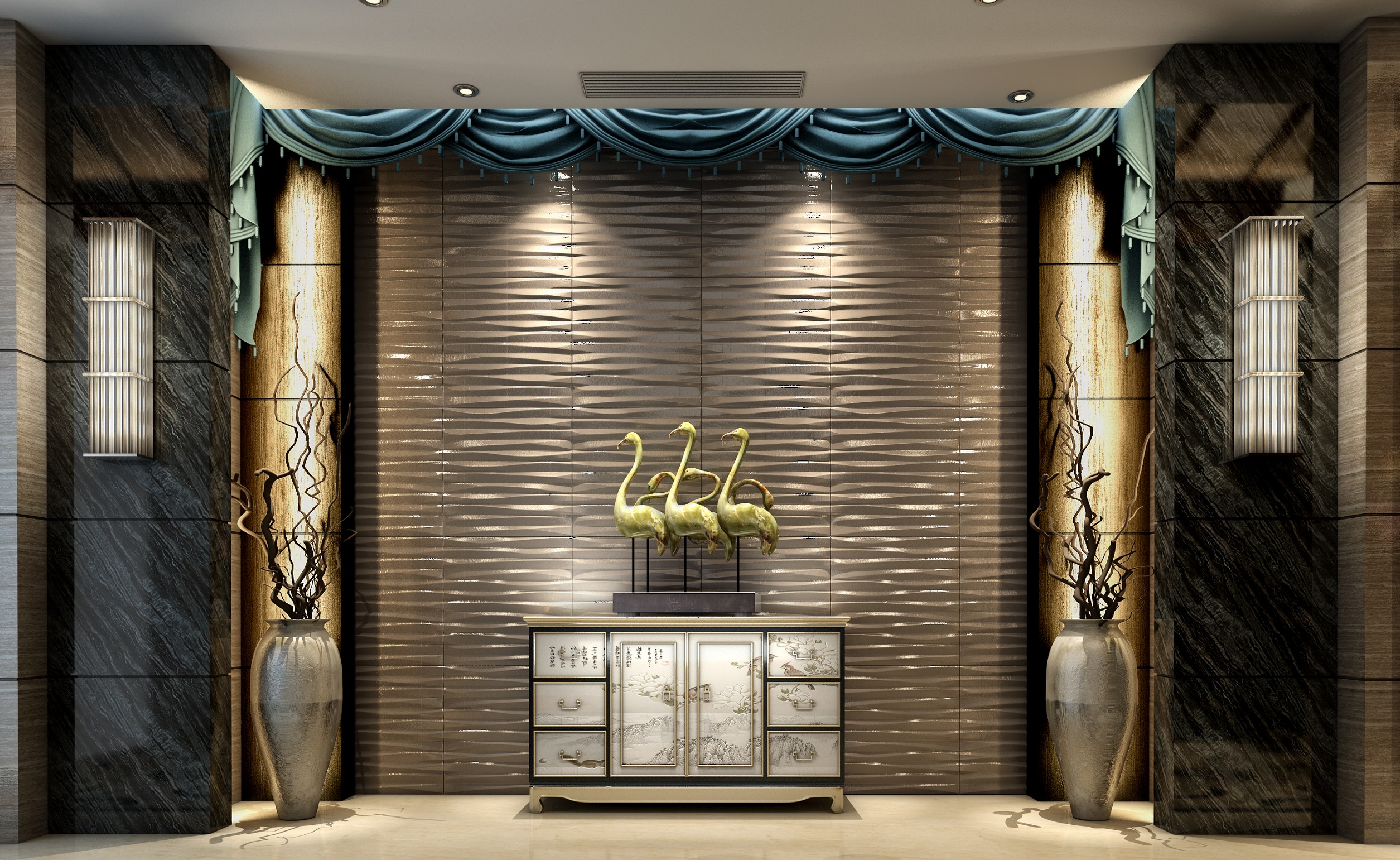 cladding panels- leather wallpaper--DNA (2)