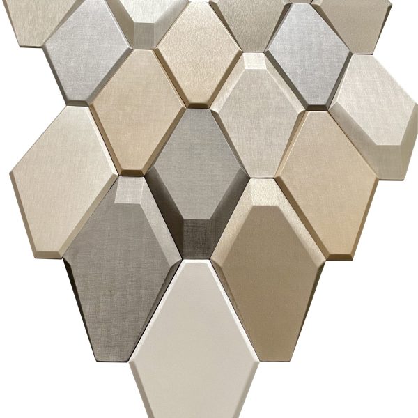 Soundproof Golden Indoor 3D Mosaic Tile