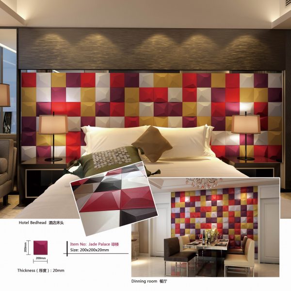 Moisture Proof White Indoor 3D Mosaic Tile