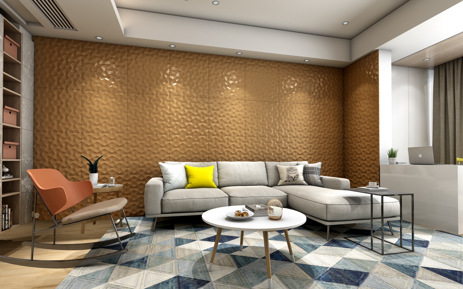 semi pu leather-wall cladding-Mercury (2)