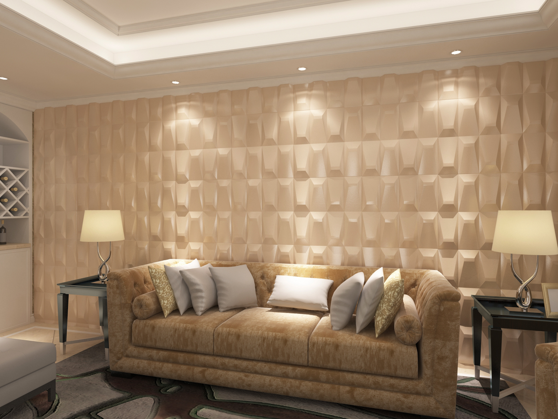 wall coating-wall brick-wall panel-Moon Waves II (4)